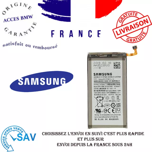 Originale Samsung Batterie EB-BG970ABU pour Galaxy S10E  SM-G970F