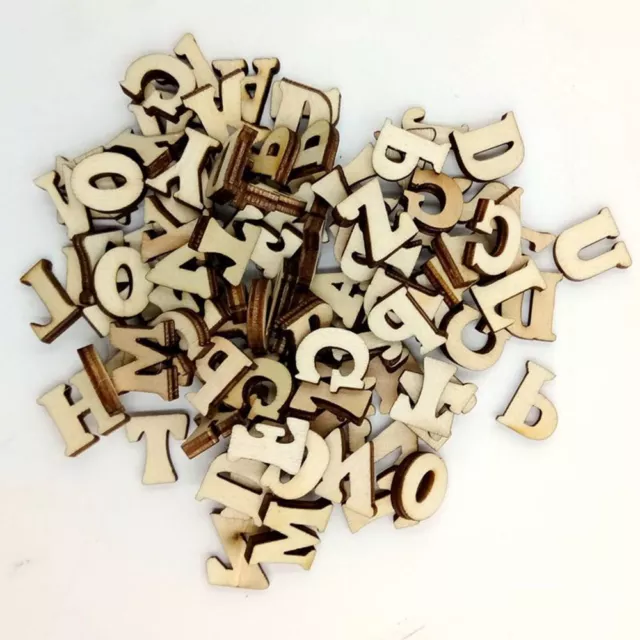 Scrapbooking Home Decor Flatback English Letter Miniatures Wood Letter Alphabet