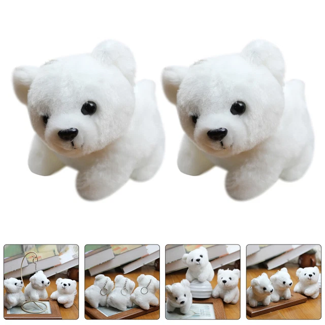 2 pz Ciondolo Portachiavi Imbottito Animale Portachiavi Decorazione Miss Portafoglio Decorazione