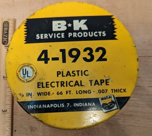 ELECTRICAL TAPE TIN BK Service Products Indianapolis Indiana Vintage $2 ...
