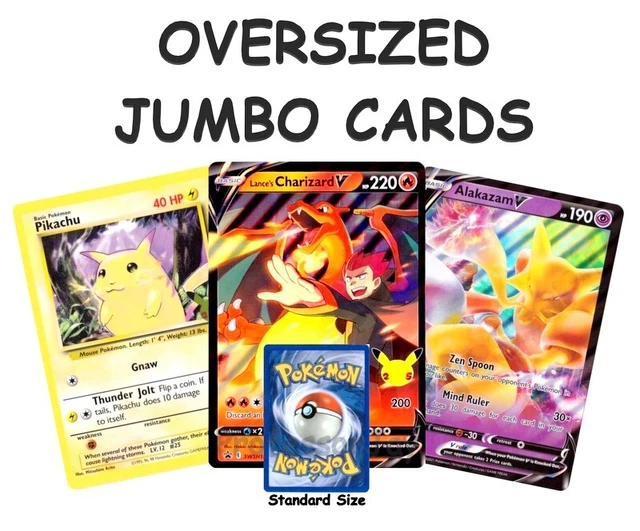 Pokémon Go Nuovo Jumbo Oversize Enorme V Max Ologramma Promo Rara Trading Carte