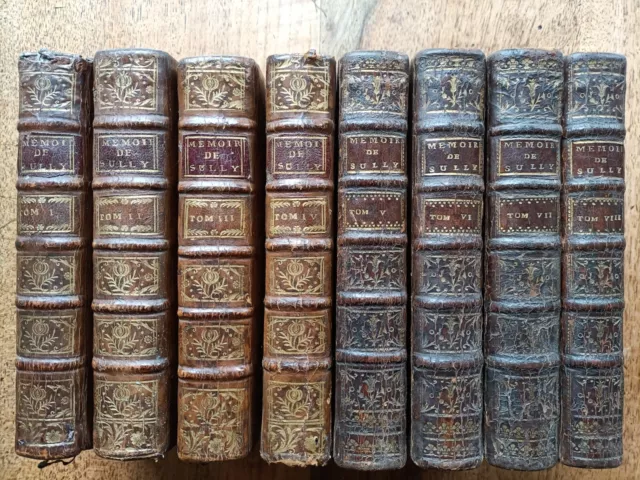 SULLY: Mémoires de Maximilien de Béthune, duc de Sully, 8 volumes, 1752-1767.