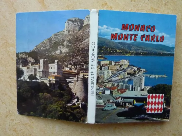 Ansichtskarte Reiseandenken Kleines Leporello Monaco Monte Carlo