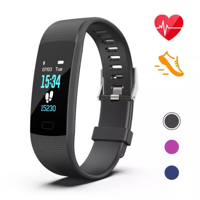 Fitness Tracker Smart Watch Bracelet Wristband Fitbit Style Activity Monitor