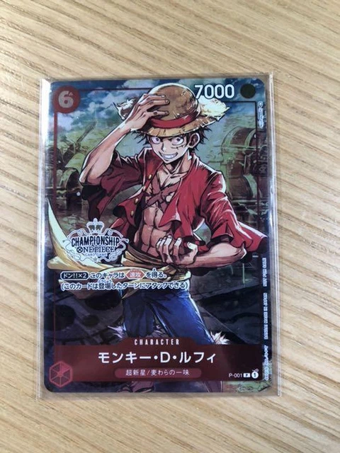 ONE PIECE TCG Championship 2022 Limited Luffy Promo Parallel Card P-001