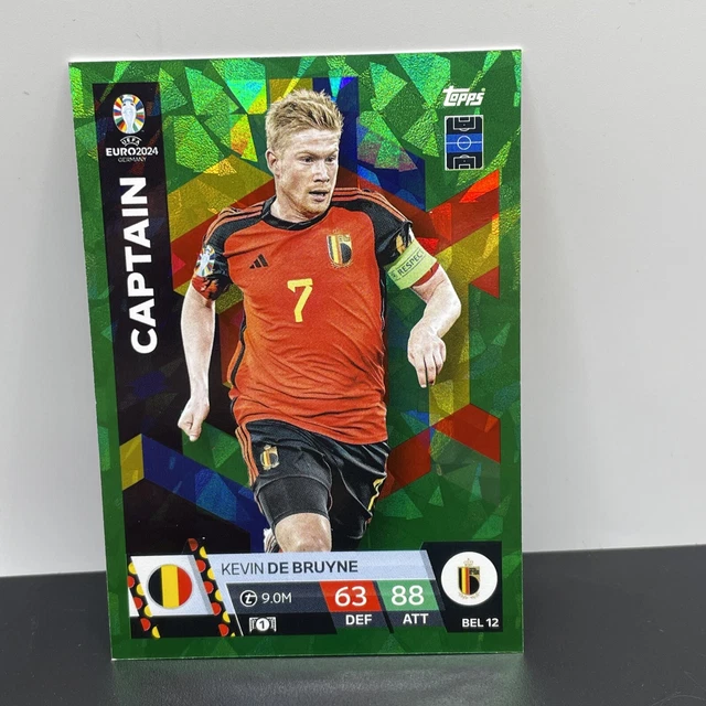 MATCH ATTAX UEFA Euro 2024 Kevin De Bruyne Green Emerald Parallel