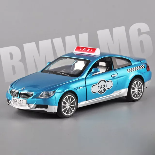 Dietcast Metall 1:32 Maßstab BMW M6 Taxi Auto Modell Spielzeug Fahrzeuge