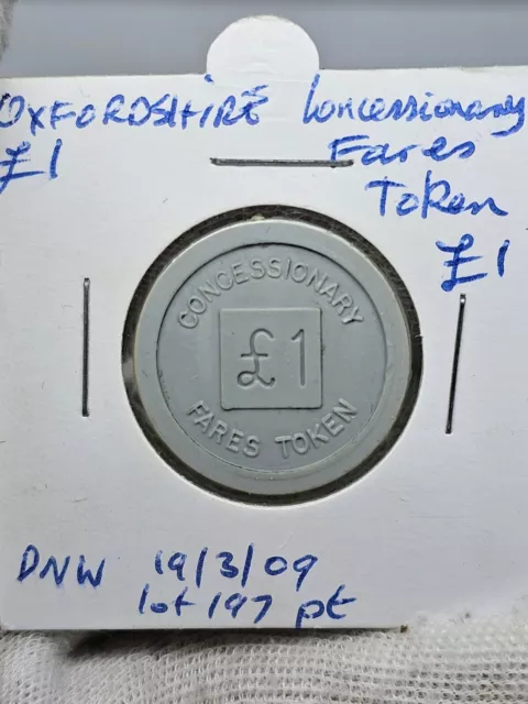 Great Britain Oxfordshire £1 Pound Token