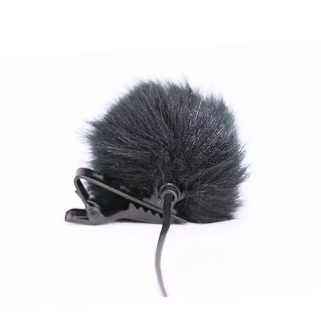 Black Windscreen Windshield Wind Muff for Lapel Lavalier Microphone Mic U-tz