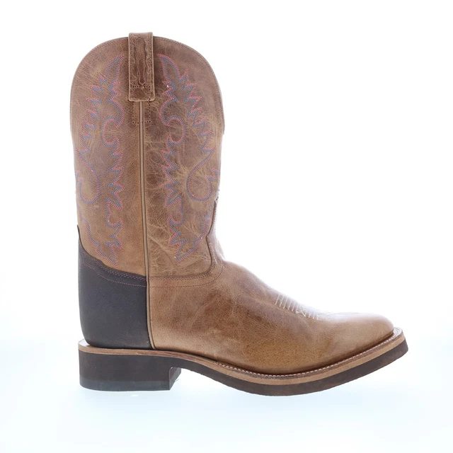 Bottes Cowboy Jama Old West 5508 - Cuir Marron à Enfiler - Taille M - Neuf Avec Emballage