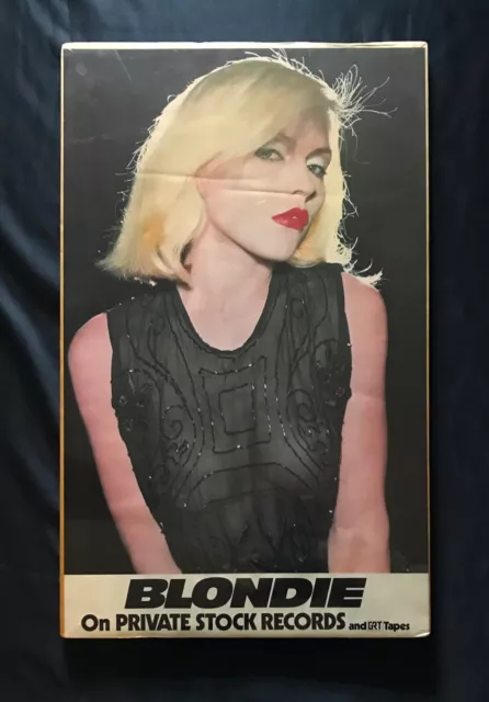 "Blondie" Debbie Harry See-Thru Blouse Private Stock Records Music Promo Poster