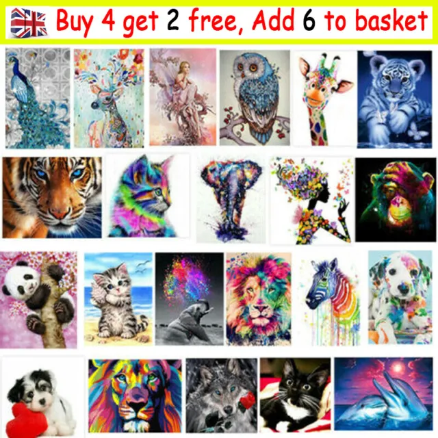Full Drill 5D Diamond Painting Embroidery Picture Art Cross Stitch DIY Kits UK