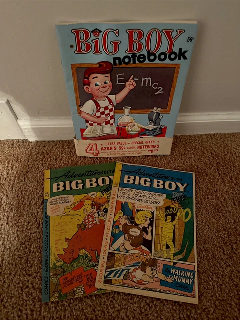 Vintage Adventures of the Big Boy Comics #244 & 245 and Franchise Notebook Pak