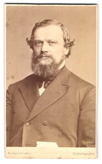 Fotografie Reichard & Lindner, Berlin, Markgrafenstrasse 40, Portrait Adalbert