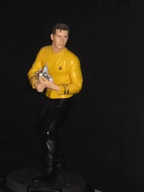 STAR TREK STATUE 1998 Captain James T. Kirk 12" Cold Cast Resin Latinum Edition