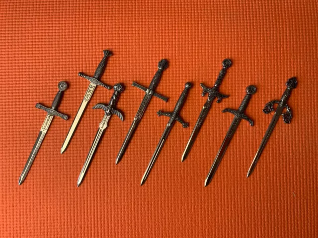 8X 6" Toledo Spain Miniature Swords Decorative Letter Openers Excalibur MiS