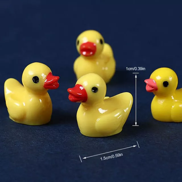 100* Tiny Ducks Realistic Mini Resin Ducks Miniature Ducks Little Duck