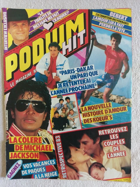 Podium Hit Insert VINTAGE MAGAZINE PODIUM HIT n°144 année 1981 (JACKON MONROE MARCEAU ...