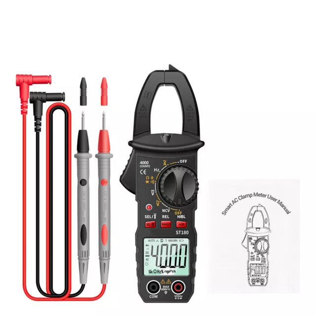 ZangenMultimeter AC&DC Digital Zangenmessgerät Stromzange Zangenamperemeter TRMS 2