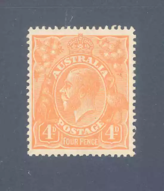 Australia Predecimal Kgv 4 Pence Orange Very Fine Mint...................1/42