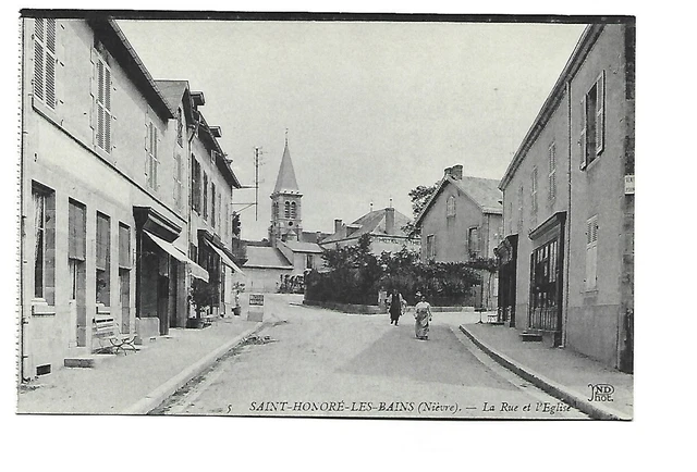 58 Saint Honore Les Bains La Rue Et L Eglise