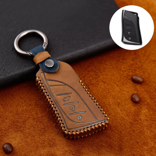 The Key Case Cover Fob Holder For Lexus ES IS UX LS NX RX LC Remote leather