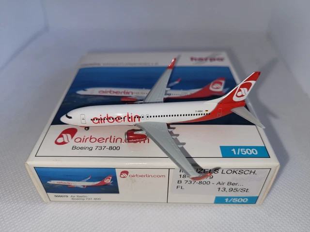 Herpa Wings 1/500 – Air Berlin Boeing 757-200 – Modèle Métal – Occasion