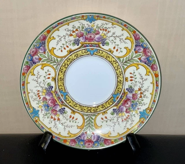 Rarità Antique Wedgwood St.Austell/W1989 Solo piattino dipinto a mano