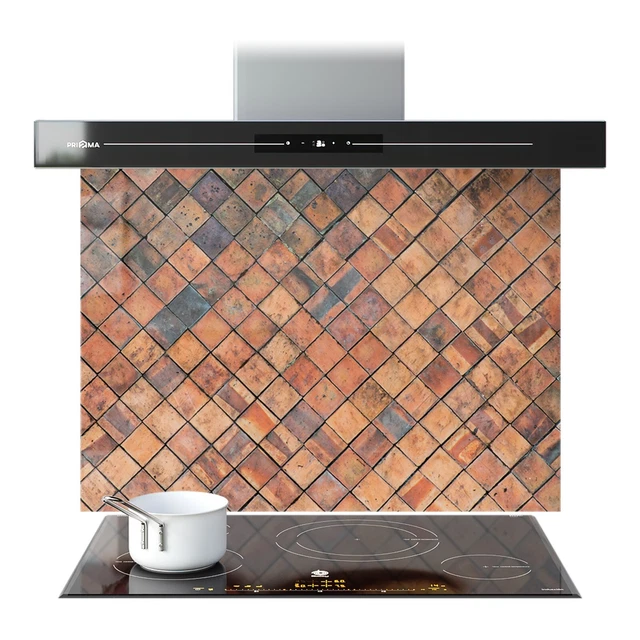 GLASS SPLASHBACK WALL Panel Kitchen Backsplash ANY SIZE Rust Texture ...