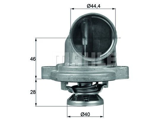 Termostato Refrigerante Mahle Ti2380 per Mercedes 638/2 + Vito Bus + Vito 96-03