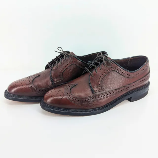 VINTAGE EXECUTIVE IMPERIALS Wingtip Leather Shoes Mens 9.5 D Derby ...