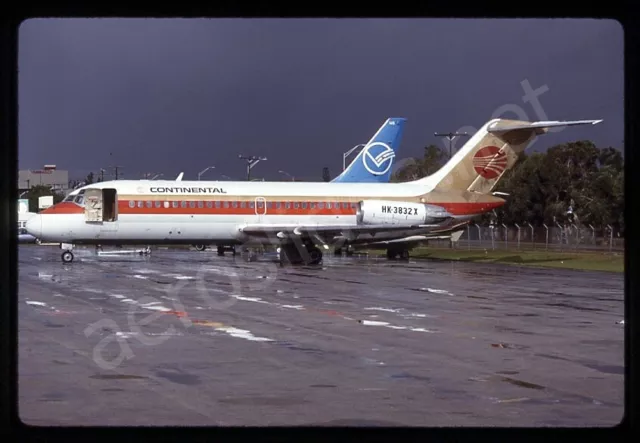 Continental Douglas DC-9-14 HK-3832X Apr 93 Kodachrome Slide/Dia A6