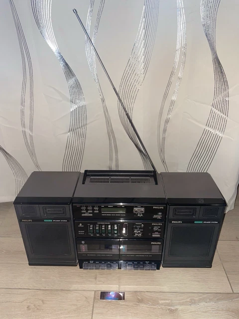 Radio Cassette Philips Cubic Compo D8264 - VINTAGE - Pour Pièces / HS