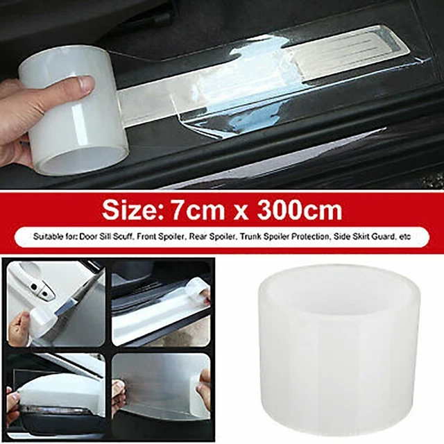 OURVER 4 Pièces Autocollant De Seuil De Porte Voiture, Pour Peugeot Rifter Bandes Décoratives De Protection De Seuil De Porte,A