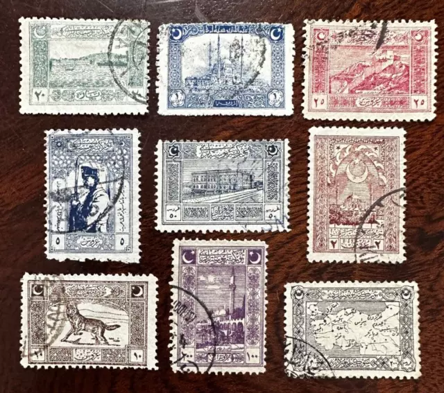 1908 Ottoman Turkey Genoa Printing Used Short Set