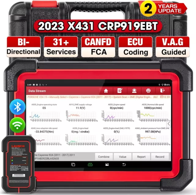 2024 LAUNCH X431 CRP919E BT PRO Bidirectional Car Diagnostic Scanner Key Coding