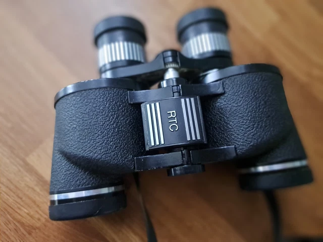Binoculares vintage Hunter 7-15x35mm con estuche de transporte