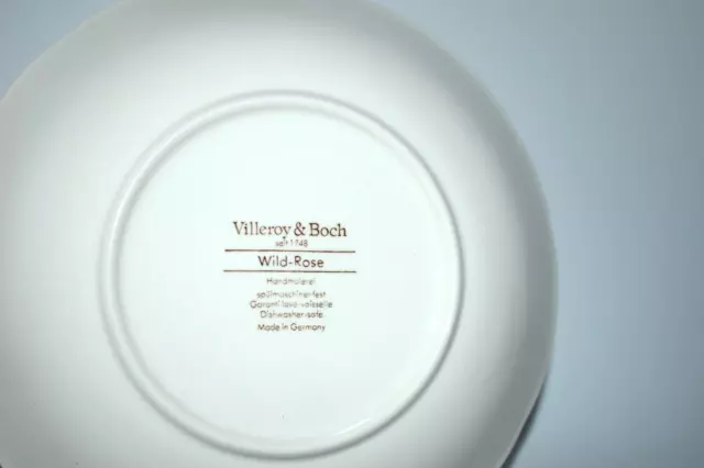 Villeroy & Boch Wild - Rose (Wildrose) Faience Suppenteller Ø 20,5 cm Höhe 4 cm 3