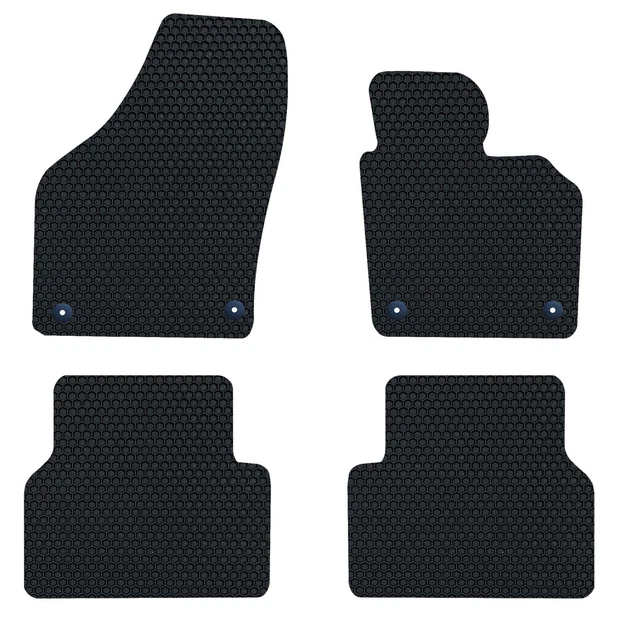 VW TIGUAN MK1 20082016 GENUINE LUXURY Tailored Rubber Car Floor Mats Black Set £29.99 PicClick UK