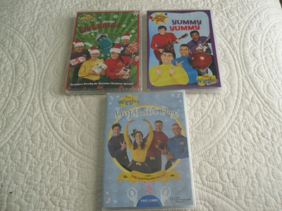 3 WIGGLES DVDS: It's Always Christmas, Yummy Yummy & Big Ballet Day ...
