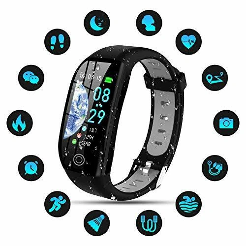 Tipmant Orologio Fitness Uomo Donna Smartwatch Pressione Sanguigna  Bracciale Cardiofrequenzimetro da Polso Impermeabile IP68 Contapassi  Sportivo Fitness Tracker per ios Android Samsung Huawei Xiaomi