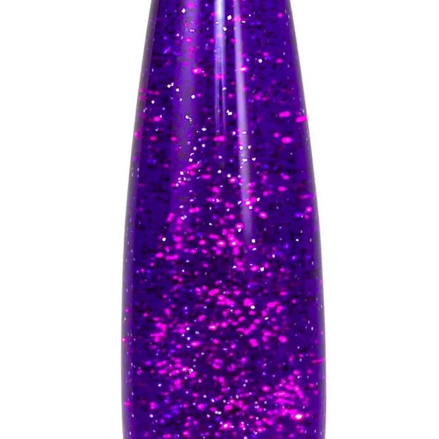 Grande Lampe Lave CMP - 48 Cm - Verre Et Métal Argenté - Multicolore - Occasion