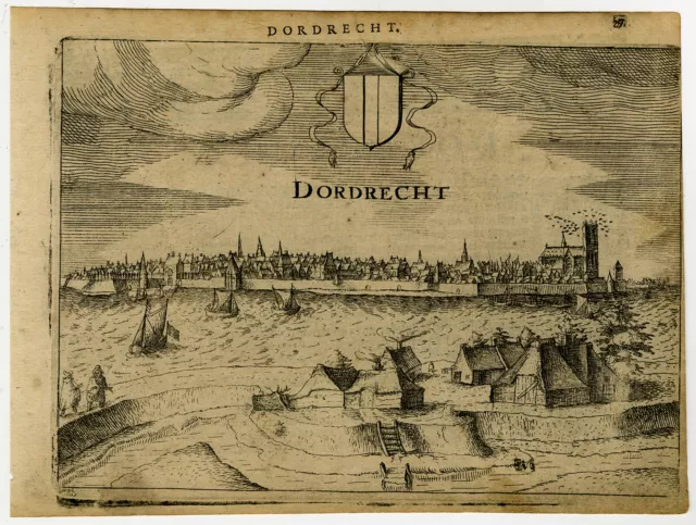 Antique Print-DORDRECHT-ZUID-HOLLAND-NETHERLANDS-Guicciardini-1613