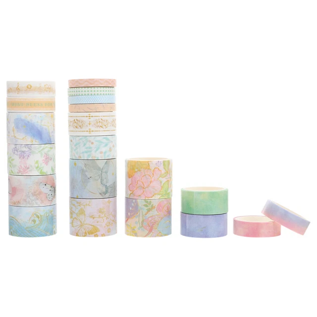 20 rouleaux de décalques de journal rubans WASHI TAPES DIY Main Compte Tapots