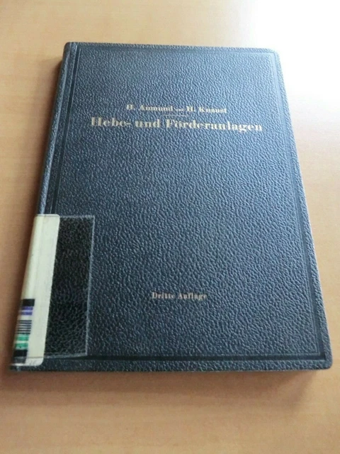 Fachbuch 1950 Aumund Knaust Hebe- Förderanlagen Wagenkipper Schmalspur Seilbahn