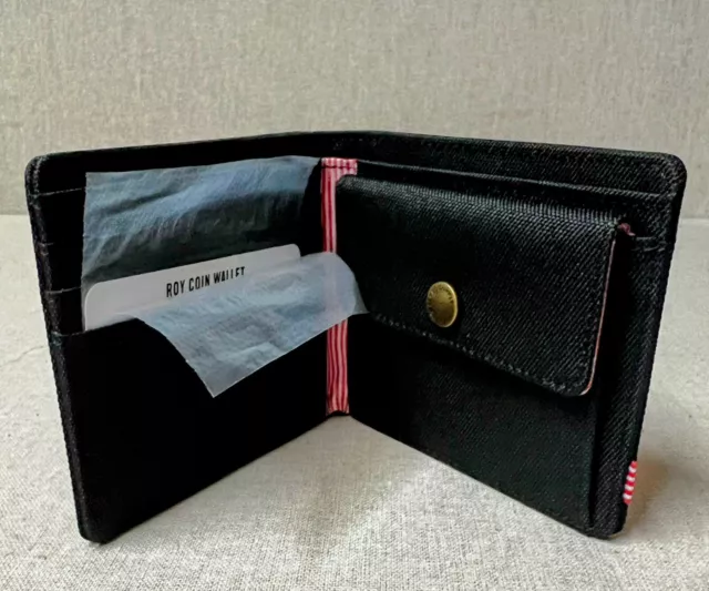 NEW With Tags Herschel Black Roy RFID Wallet Cardholder Supply Co. 2