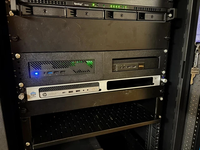 MINISFORUM MS-01 DUAL Rack Mount - 2U - 19inch Rack Network Cabinet £36 ...