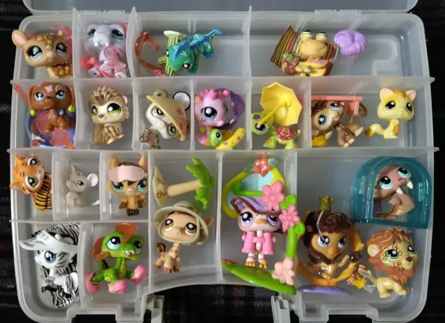 RARE Mixed Littlest Pet Shop Figurines & Accessories Mixed Lot (Without Case)