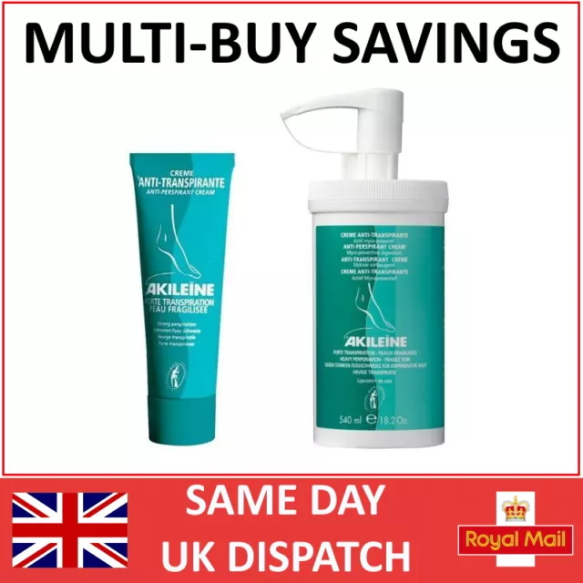 Akileine Cream Green - Helps Prevent Foot Odour - Full Range - Best Prices