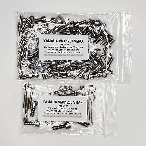 Kit Réparation Carburateur Yamaha Vmax 1200 - Lot De 4 Kits Avec Diaphragmes Pour 1985-2007